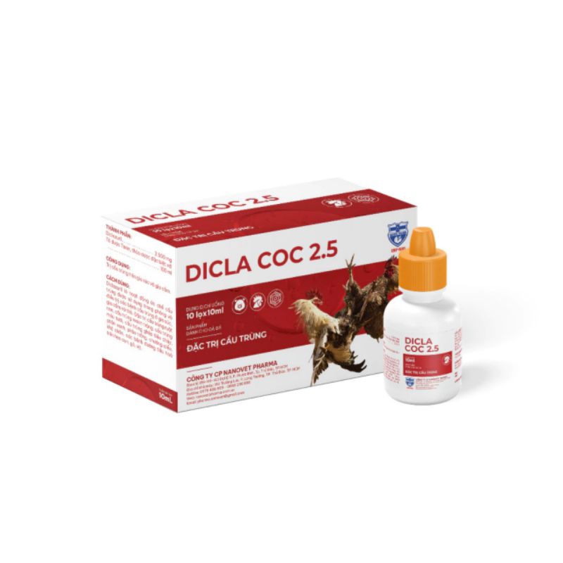 DICLACOC DÀNH CHO GÀ CHỌI LỌ 10ML