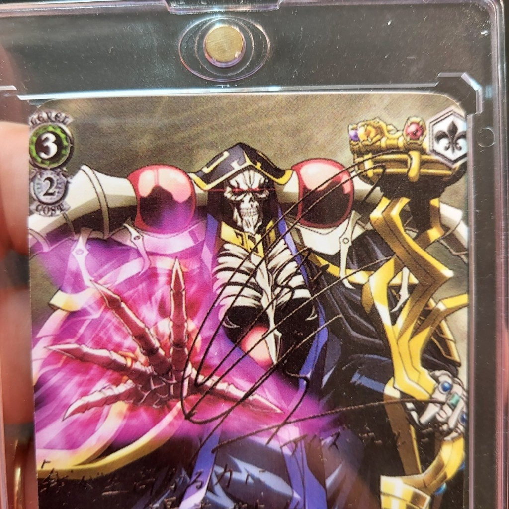 Thẻ Weiss Schwarz Overlord Sorcerer King Ainz SP Japanese có signed 2098 1-25