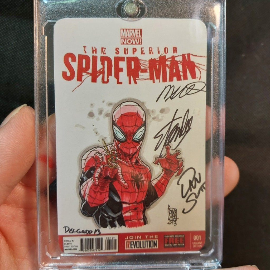 Thẻ Superior Spiderman Giuseppe Camuncoli Edgar Delgado có signed 2098 1-20