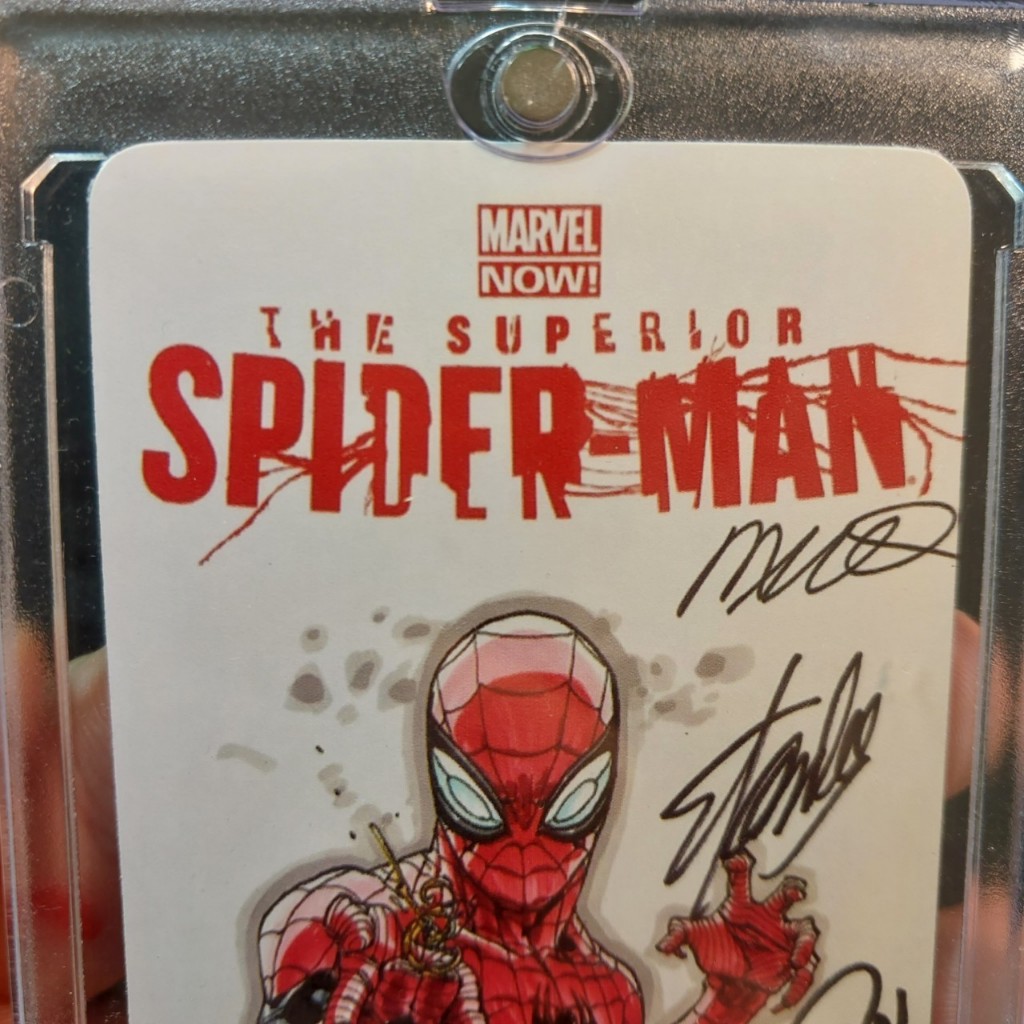 Thẻ Superior Spiderman Giuseppe Camuncoli Edgar Delgado có signed 2098 1-20