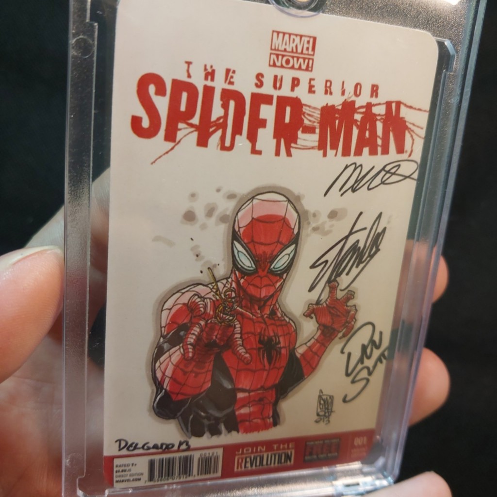 Thẻ Superior Spiderman Giuseppe Camuncoli Edgar Delgado có signed 2098 1-20