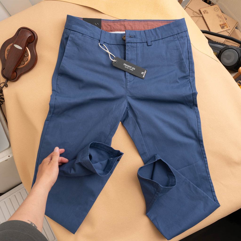 Quần dài nam Bravery vải Kaki Hàn Quốc Basic co giãn, mềm mịn - BRAVERY