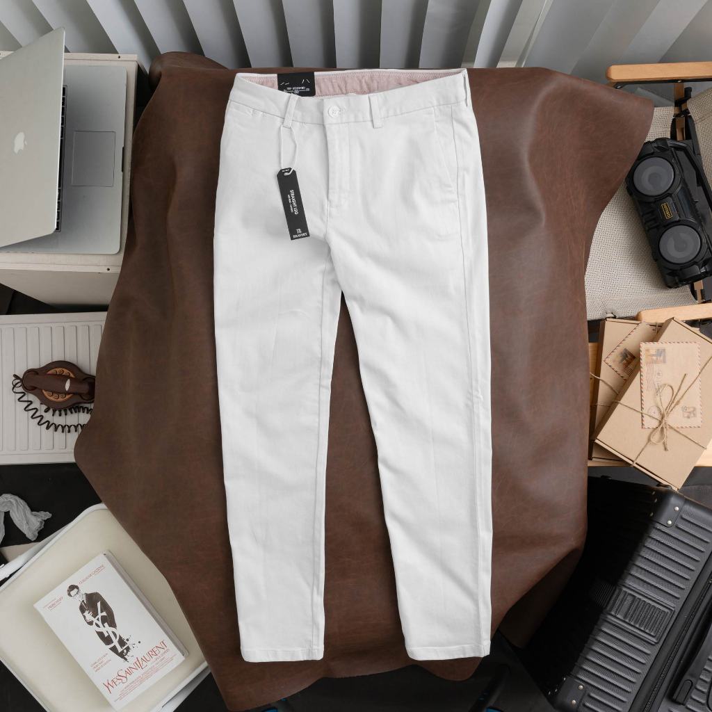 Quần dài nam Bravery vải Kaki Hàn Quốc Basic co giãn, mềm mịn - BRAVERY