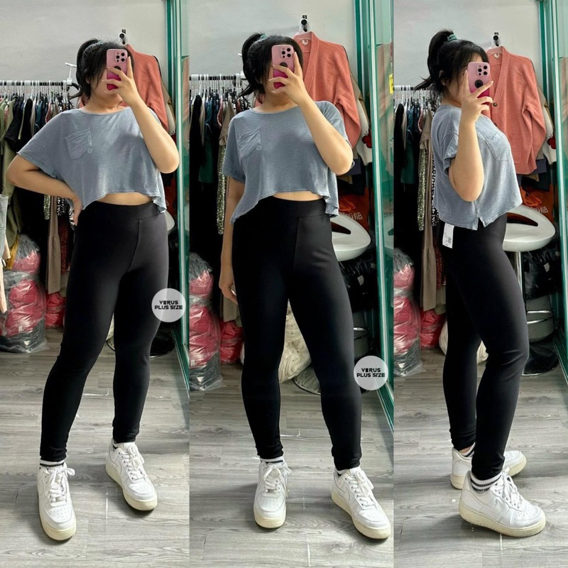 Legging F21 Plus chất thun xuất xịn bigsize