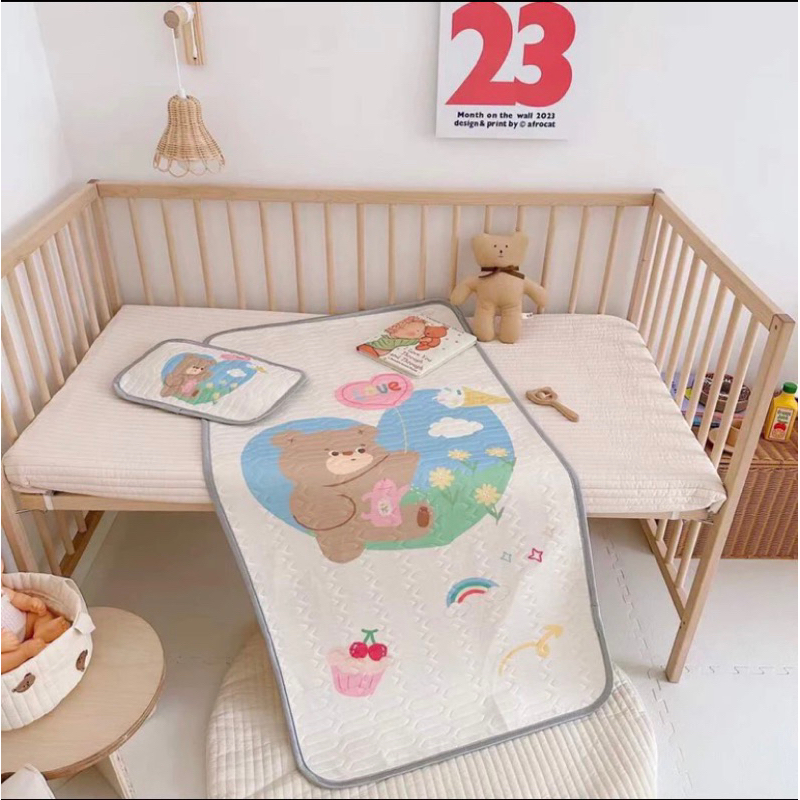 Chiếu điều hoà cao su non cho bé siêu mát siêu êm