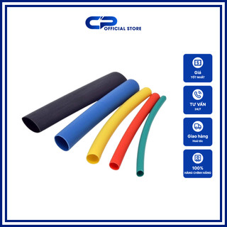 Ống gen co nhiệt 1 mét cách điện 5 màu dài 1 mét đường kính ống 1mm - 12mm