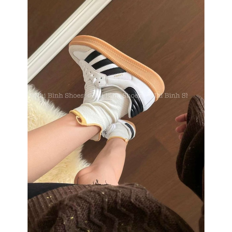 ⚡️SIÊU CẤP⚡️ Giày thể thao Samba sọc đen trắng đế nâu cao