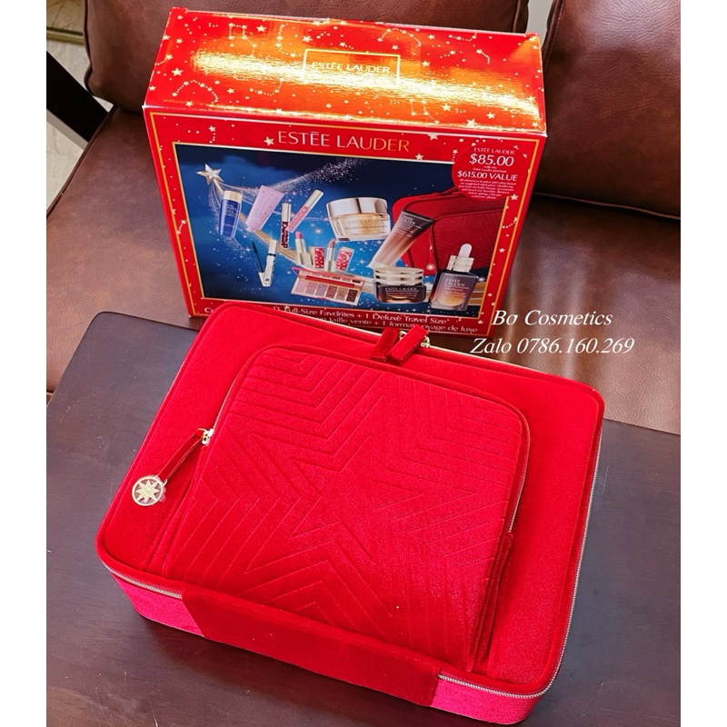 Set Dưỡng da 13 món Estee Lauder năm 2023 + vali đỏ siêu hot