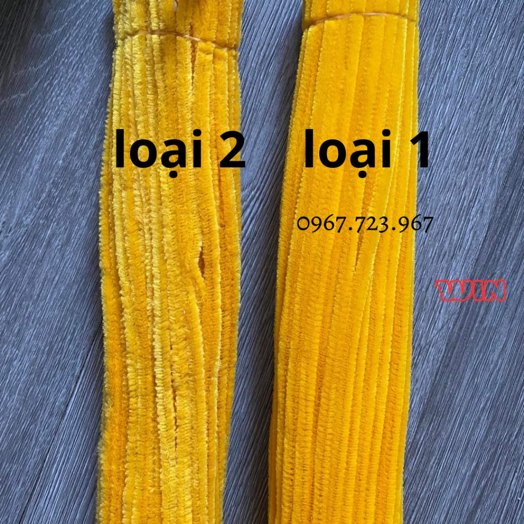 Kẽm nhung loại 1  bó 100 sợi mix nhiều màu pastel