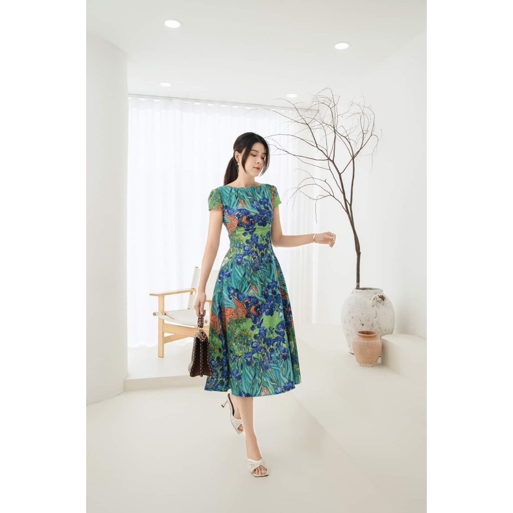 Váy hoa diên vỹ bigsize  VSHIRT