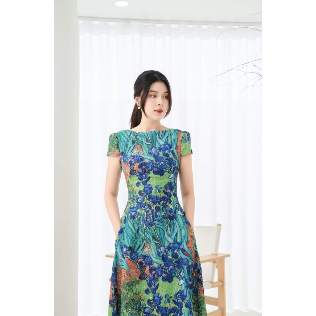 Váy hoa diên vỹ bigsize  VSHIRT