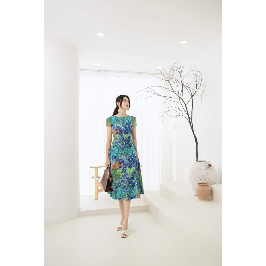 Váy hoa diên vỹ bigsize  VSHIRT