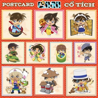 Postcard conan phiên bản cổ tích nhiều mẫu - postcard anime manga