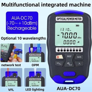 Máy đo công suất quang mini 4 trong 1 đo công suất, Soi quang, Test RJ45, đèn led