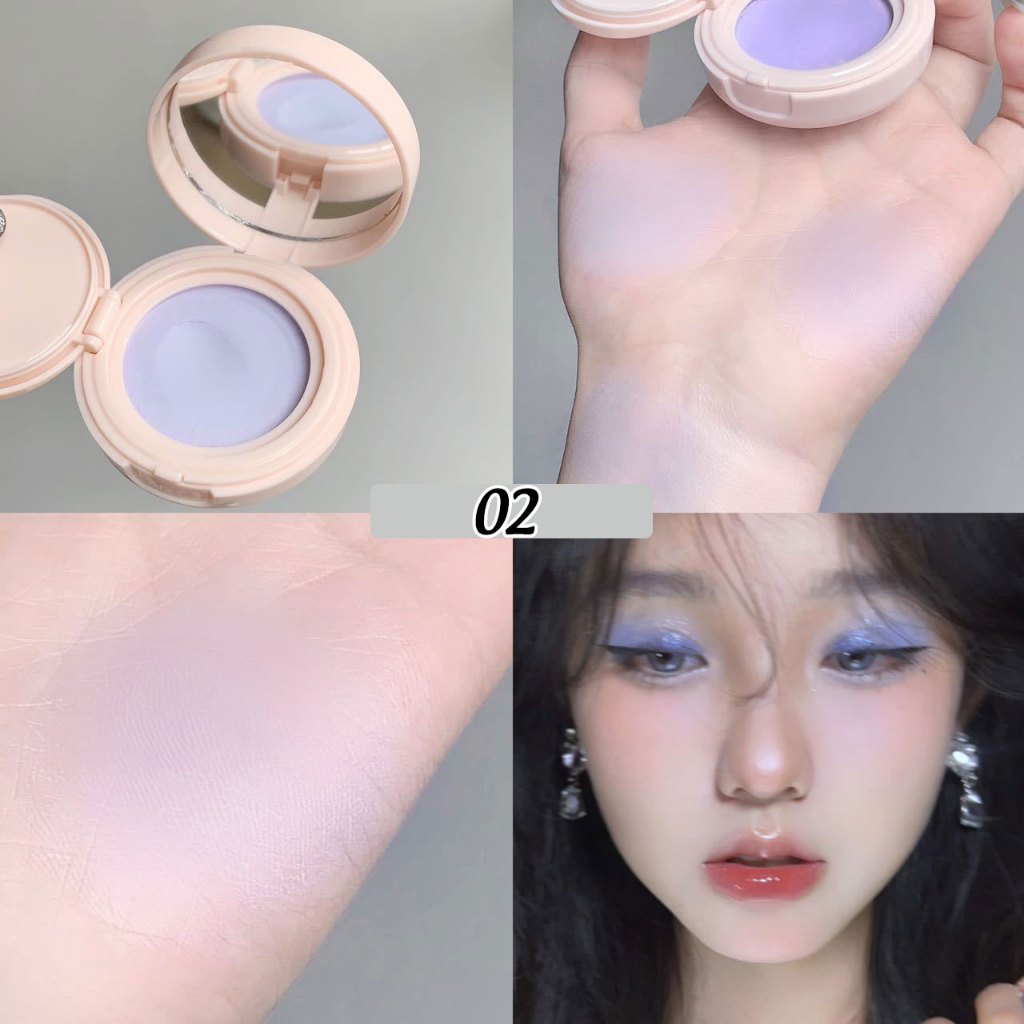 Phấn má hồng kèm bông mút trang điểm Daimanpu D166