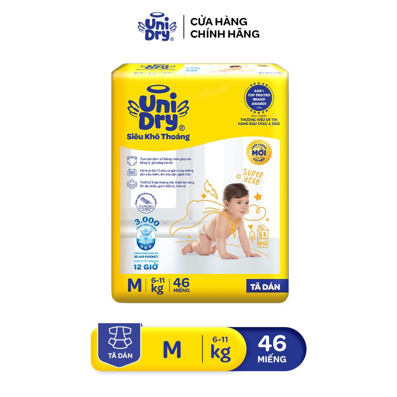 Combo 2 tã Dán Unidry S54/M46/L40/XL38
