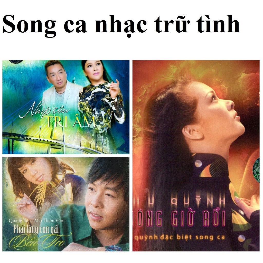 Bộ 3 Đĩa CD Song ca Nhạc trữ tình Trường Vũ - Như Quỳnh - Quang Lê - Mai Thiên Vân