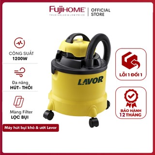 Máy hút bụi khô và ướt lavor- italia dvc12pt 1200w - bảo hành 12 tháng