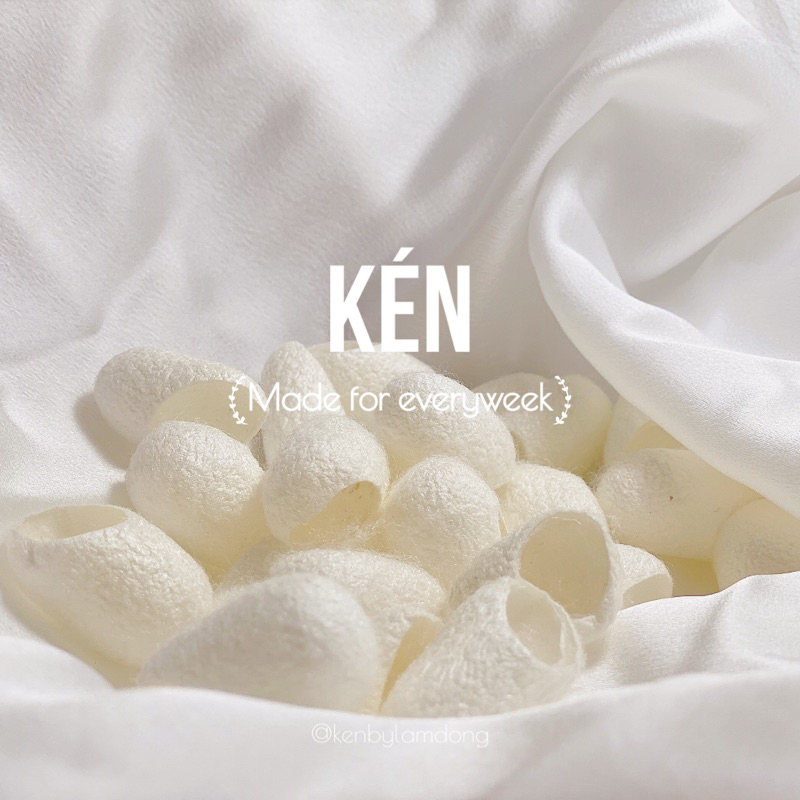 Kén tằm tươi massage da mặt The KÉN