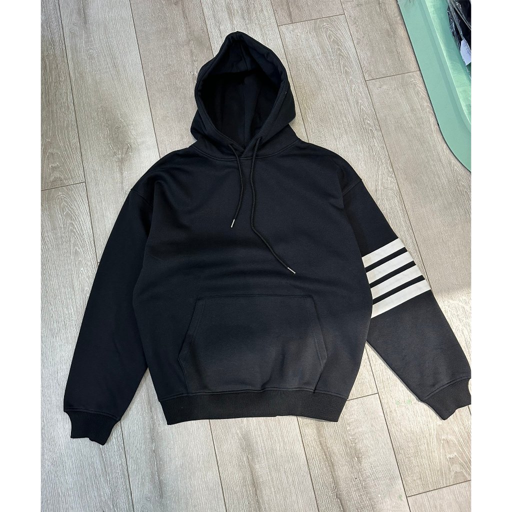 Big Men - Áo khoác, áo hoodie unisex sọc tay thời trang Big size >130kg