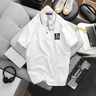 Big size - Áo polo họa tiết nổi thêu chữ B form big size 85-130kg