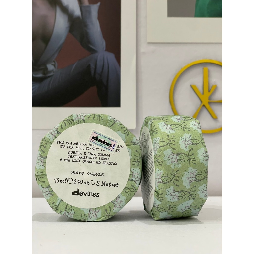 SÁP TẠO KIỂU TÓC CỨNG VỪA DAVINES HOLD FINISHING GUM 75G