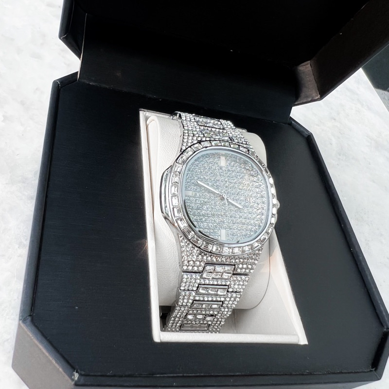 Đồng hồ pintime viền đá basic - PT03