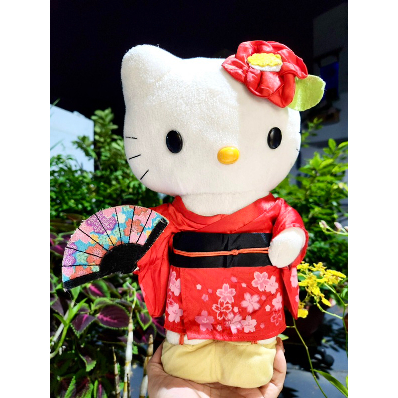 Gấu bông kitty mặc kimono siêu xinh