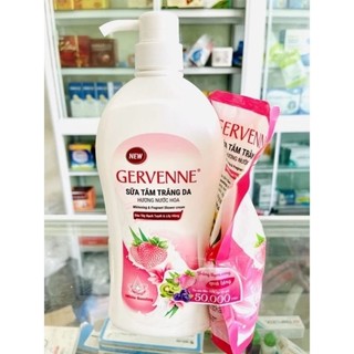 Sữa tắm Gervenne trắng da 900g tặng bịch 450g