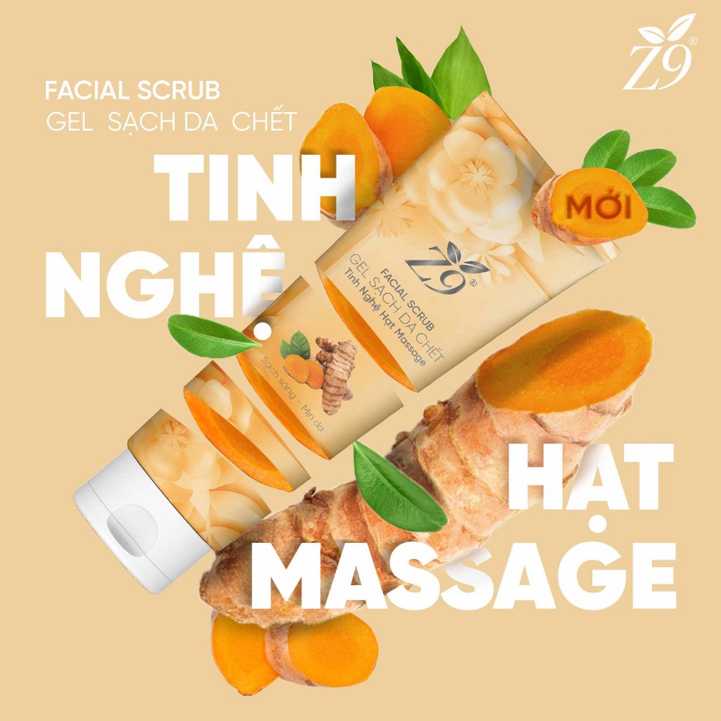 Tẩy Da chết Tinh Chất Nghệ Z9 Hết Mụn Làm Sạch Da  Z46
