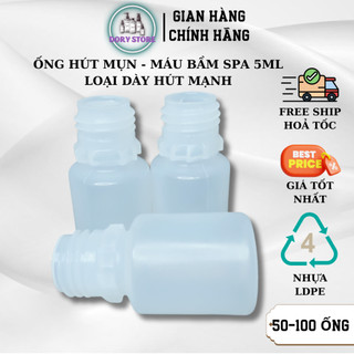 Ống nhựa hút mụn máu bầm 5ml , ống hút mụn máu bầm nhựa, lọ hút mụn