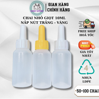 Chai nhỏ giọt 10ml [100 chai] , lọ nhựa nhỏ giọt nhỏ mắt mũi 10ml triết dung dịch