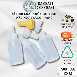 Chai nhựa 10ml nhỏ giọt [1000 chai] , chai nhựa nhỏ giọt 10ml triết mực dung dịch