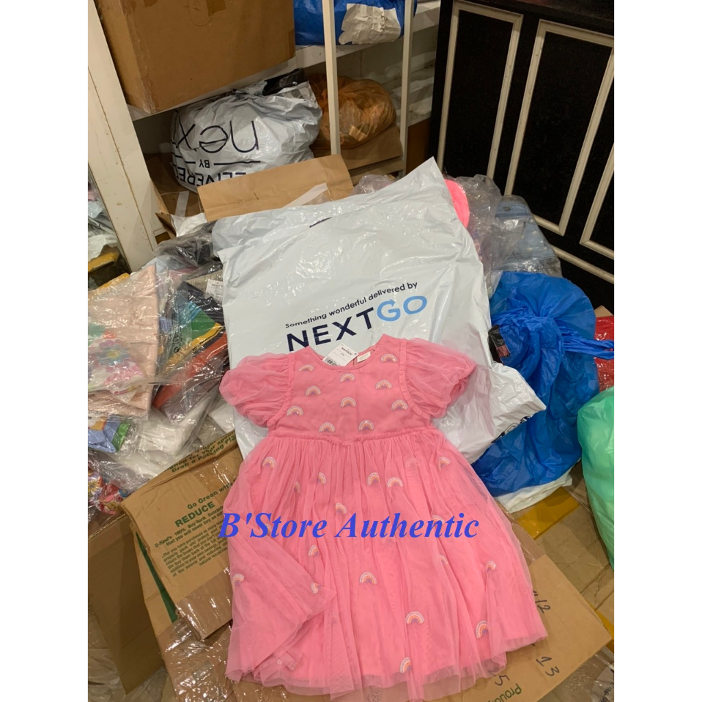 Đầm tiệc Ne.xt thêu họa tiết, bồng bềnh cho bé gái size 2-3Y