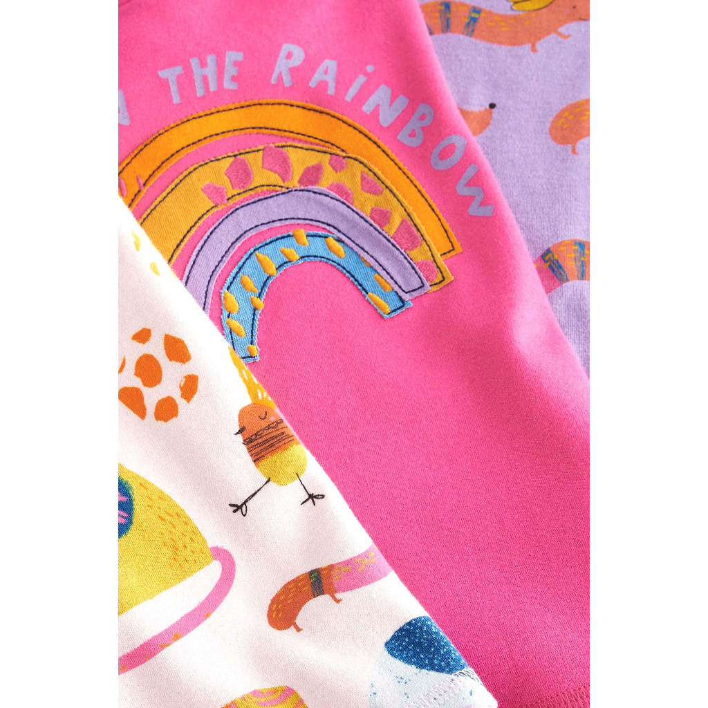 Sét 3 bộ pijma Nex.t ấm đẹp bé gái size 7-8Y