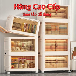 Tủ nhựa đa năng gấp gọn , tủ đựng đồ quần áo sơ sinh , tủ đựng đồ nhà bếp , tủ đựng giày dép 3, 4 , 5 tầng