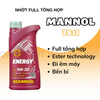 Nhớt Mannol 7511 Fully synthetic Ester SAE 5W30  ENERGY
