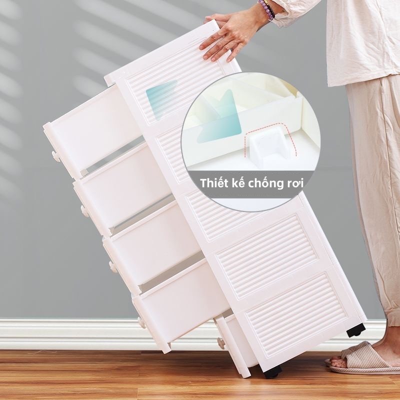 Tủ bảo quản Macaron, có thể đặt ở nơi chật hẹp, 20*32*85CM, chất liệu pp cao cấp