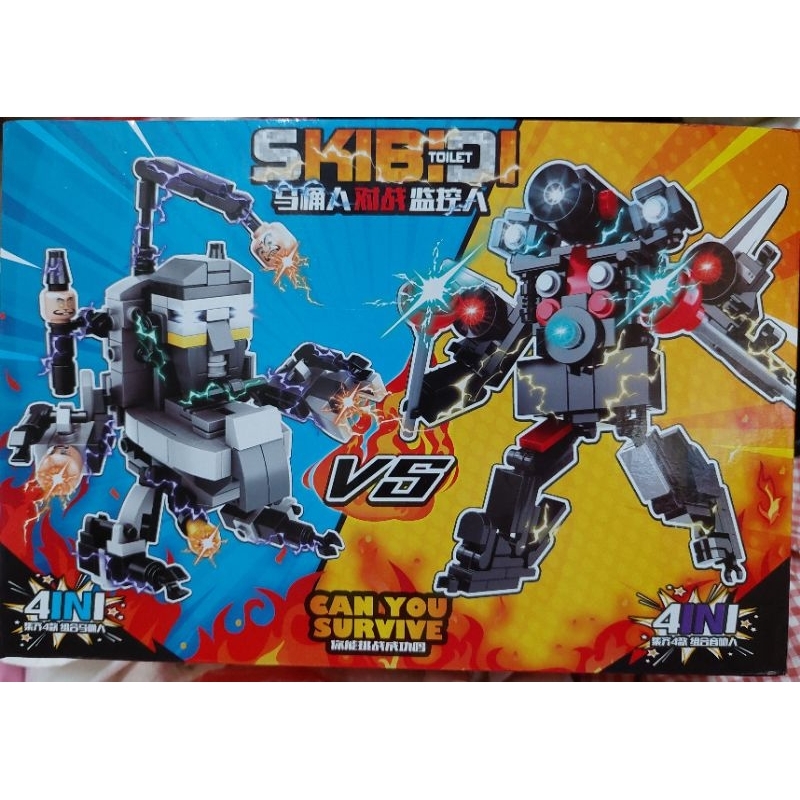 Mô hình lắp ghép 3D Monitor Man & Toilet