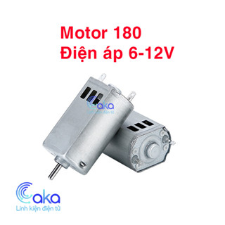 Động cơ 180, Motor 180 tốc độ cao có khe tản nhiệt chiều dài trục 11mm