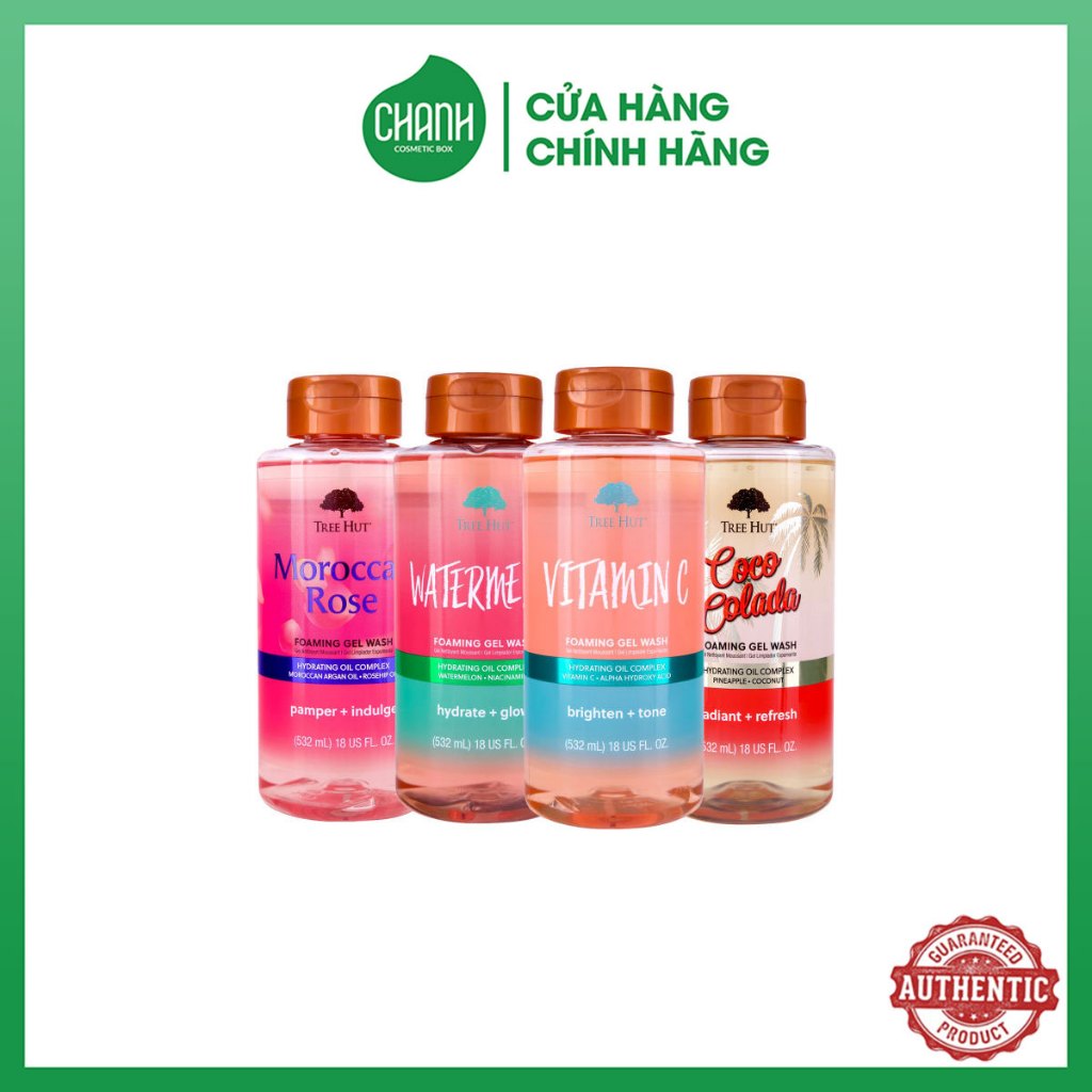 Gel tắm Tree Hut Foaming Gel Body Wash