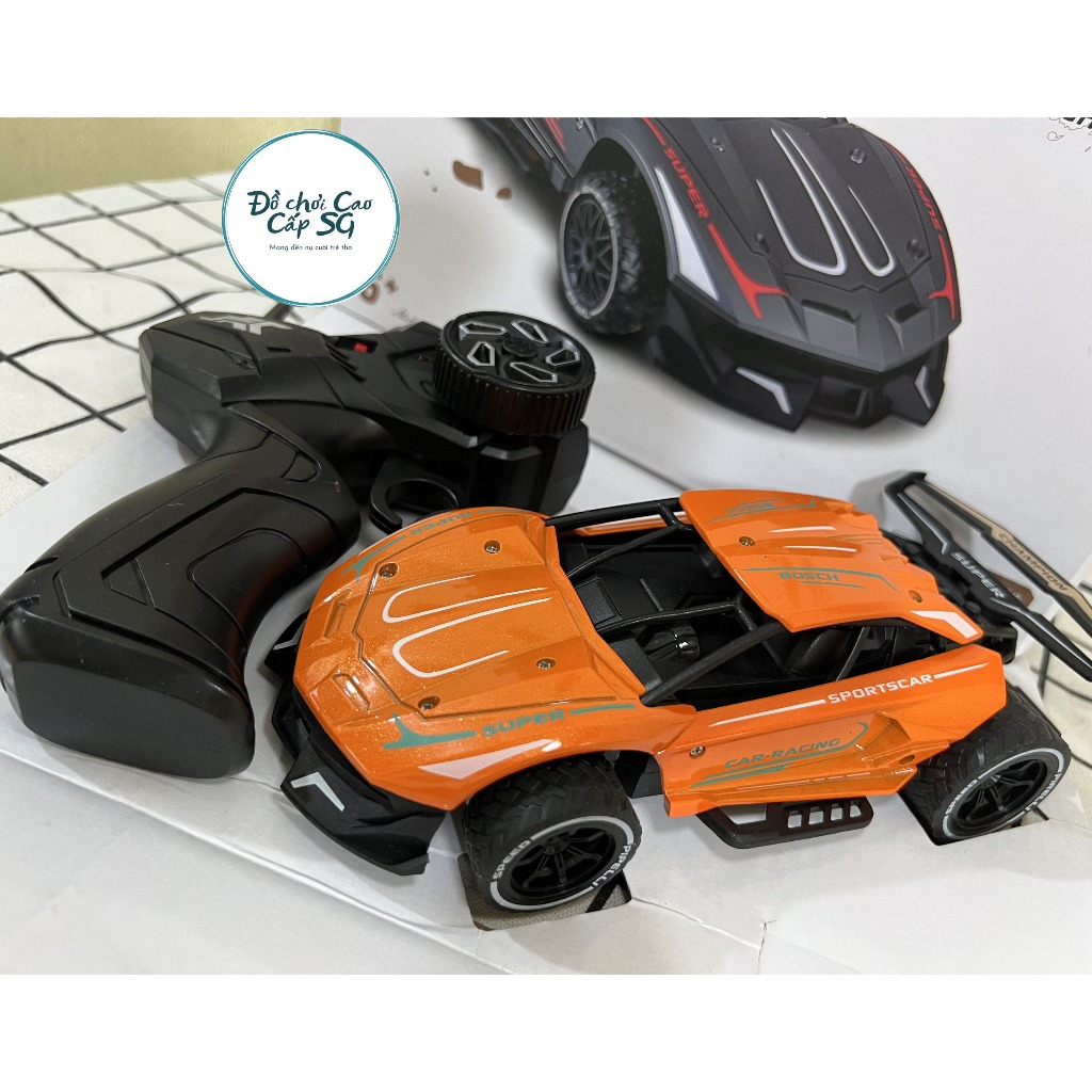 Xe đua điều khiển từ xa 2.4 GHz tốc độ cao 25 km/h bằng hợp kim, ô tô drift làm quà tặng sinh nhật, noel