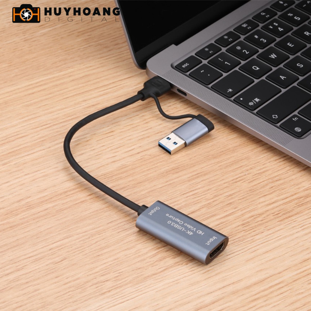 Cáp ghi hình HDMI live streaming to USB A/Type C Video Capture Card