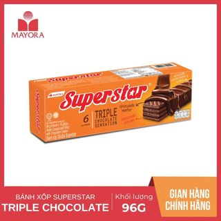 Bánh Xốp Superstar Triple Choco 96g