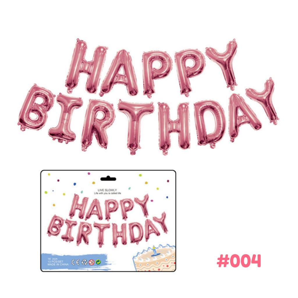 Bộ set bong bóng HAPPY BIRTHDAY trang trí sinh nhật, combo bóng bay decor tiệc party mừng tuổi  | RYO