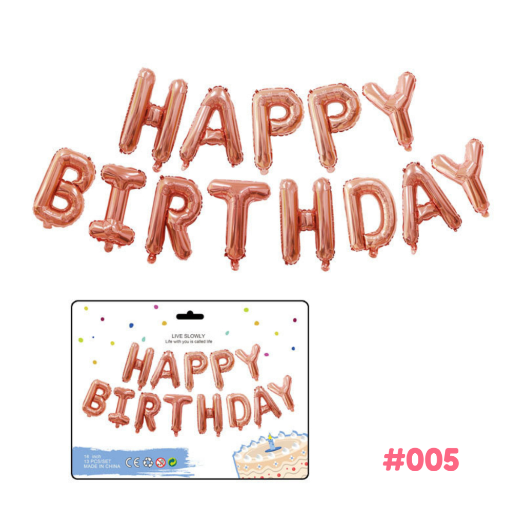 Bộ set bong bóng HAPPY BIRTHDAY trang trí sinh nhật, combo bóng bay decor tiệc party mừng tuổi  | RYO