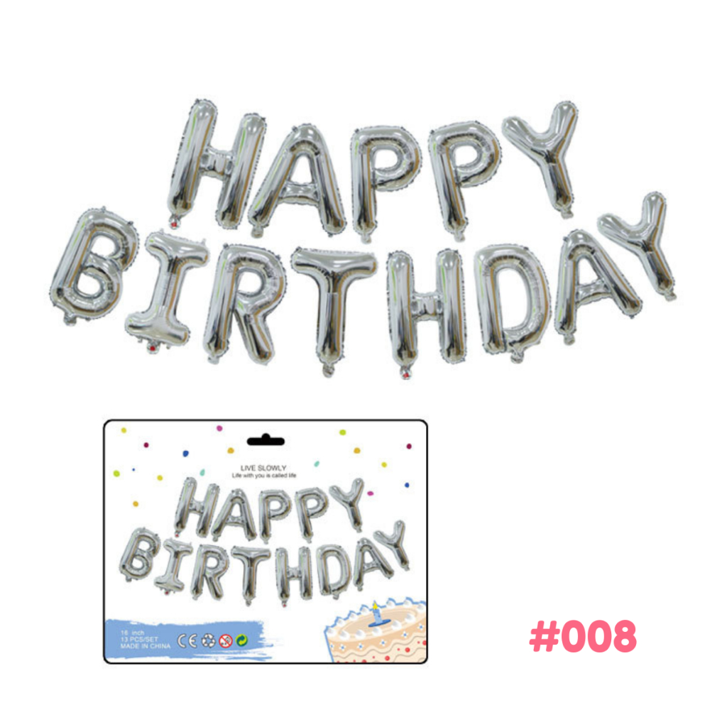 Bộ set bong bóng HAPPY BIRTHDAY trang trí sinh nhật, combo bóng bay decor tiệc party mừng tuổi  | RYO