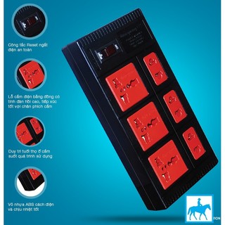 Ổ cắm điện quang 6 lỗ
