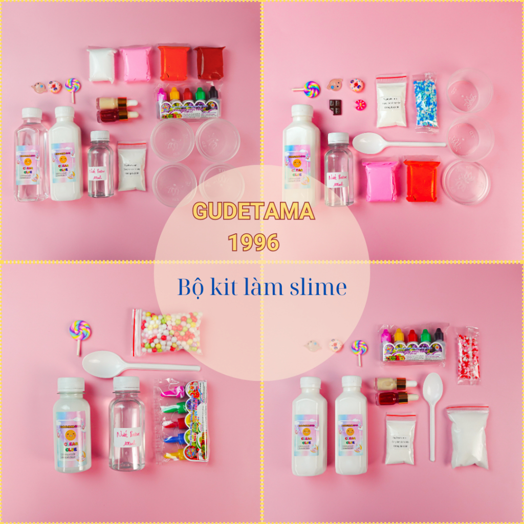 Tổng hợp bộ kit làm slime giá rẻ cho học sinh