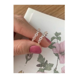 Nhẫn bạc TWINKLE TIME Chain chain kiểu cách cá tính TT363